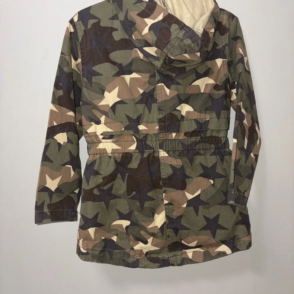 C&C California Camo Utility Jacket Hooded Girls 3T Zipper Button‎ Closure